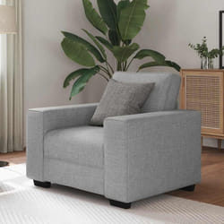 vidaXL Divano Sedia Grigio Nuvola 55 cm in Tessuto