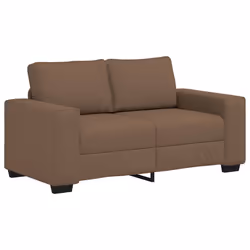 vidaXL Divano a 2 Posti Marrone 120 cm in Tessuto - Vista aggiuntiva 2