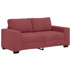 vidaXL Divano a 2 Posti Rosso Vino 140 cm in Tessuto - Vista aggiuntiva 2