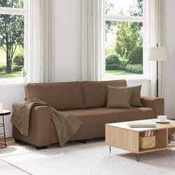 vidaXL Divano a 3 Posti Marrone 180 cm in Tessuto