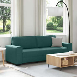Vidaxl - Divano a 3 Posti Verde Scuro 180 cm in Tessuto