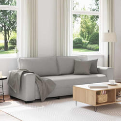 vidaXL Divano a 3 Posti Grigio Nuvola 180 cm in Tessuto