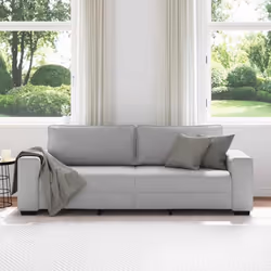 vidaXL Divano a 3 Posti Grigio Nuvola 180 cm in Tessuto - Vista aggiuntiva 3