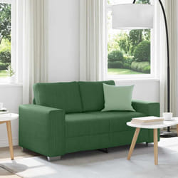 vidaXL Divano Divanetto Verde Scuro 120cm Tessuto di Velluto a Coste