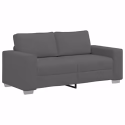 vidaXL Divano Divanetto Grigio Scuro 140 cm Tessuto di Velluto a Coste - Vista aggiuntiva 2