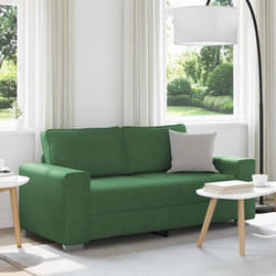 vidaXL Divano Divanetto Verde Scuro 140cm Tessuto di Velluto a Coste