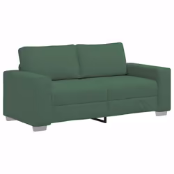 vidaXL Divano Divanetto Verde Scuro 140cm Tessuto di Velluto a Coste - Vista aggiuntiva 2
