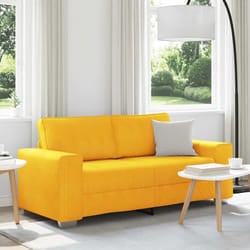 vidaXL Divano Divanetto Giallo Chiaro 140cm Tessuto di Velluto a Coste