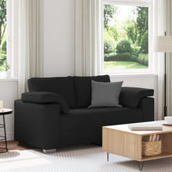 Divano letto Nero 120 cm in tessuto Vidaxl