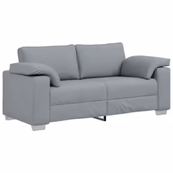 vidaXL Divano con cuscino Grigio chiaro 180 x 77 x 82 cm Tessuto - Vista aggiuntiva 2