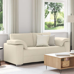 Divano Letto in Lino 140 cm Vidaxl