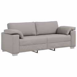 vidaXL Divano con cuscino Grigio nuvola 219 x 77 x 82 cm Tessuto - Vista aggiuntiva 2
