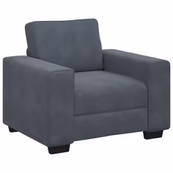 vidaXL Divano Sedia Grigio Scuro 60 cm Velluto - Vista aggiuntiva 2