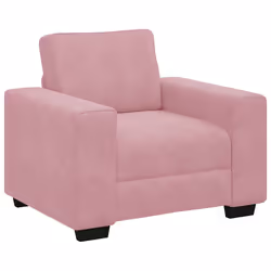 vidaXL Divano Sedia Rosa 60 cm Velluto - Vista aggiuntiva 2