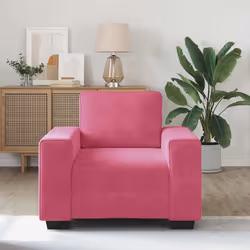 vidaXL Divano Sedia Rosso Vino 60 cm Velluto - Vista aggiuntiva 3