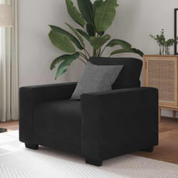 Vidaxl - Divano Sedia Nero 60 cm Velluto 238923