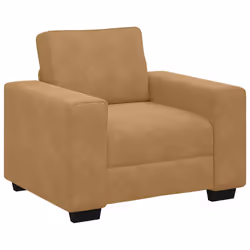 vidaXL Divano Sedia Marrone 60 cm Velluto - Vista aggiuntiva 2