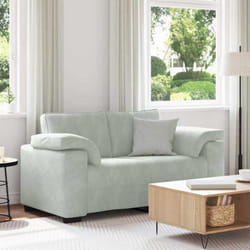 Vidaxl - Divano Divanetto Grigio Chiaro 120 cm in Velluto 644188
