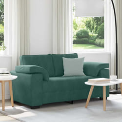 vidaXL Divano Divanetto Verde Scuro 120 cm Velluto