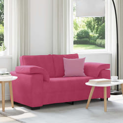 vidaXL Divano Divanetto Rosso Vino 120 cm in Velluto