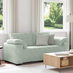 Vidaxl - Divano Divanetto Grigio Chiaro 140 cm in Velluto 599401