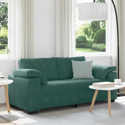 vidaXL Divano Divanetto Verde Scuro 140 cm in Velluto