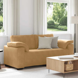 vidaXL Divano Divanetto Marrone 140 cm in Velluto