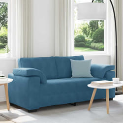 vidaXL Divano Divanetto Blu 140 cm in Velluto