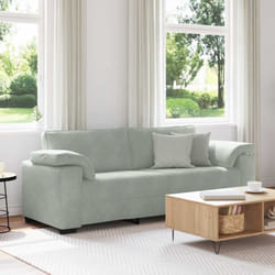 Vidaxl - Divano a 3 Posti Grigio Chiaro 178 cm in Velluto