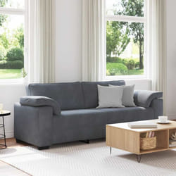 Vidaxl - Divano a 3 Posti Grigio Scuro 178 cm in Velluto