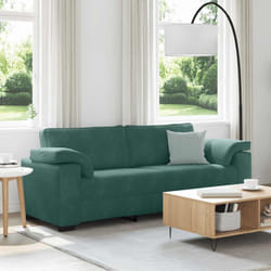 Vidaxl - Divano a 3 Posti Verde Scuro 178 cm in Velluto