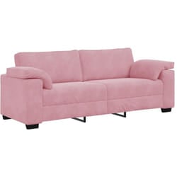 Vidaxl - Divano a 3 Posti rosa 178 cm in Velluto