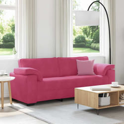 vidaXL Divano a 3 Posti Rosso Vino 178 cm in Velluto