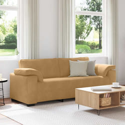 vidaXL Divano a 3 Posti Marrone 178 cm in Velluto