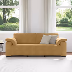 vidaXL Divano a 3 Posti Marrone 178 cm in Velluto - Vista aggiuntiva 3
