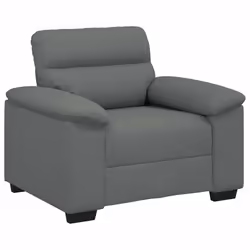 vidaXL Poltrona Grigio Scuro 60 cm in Tessuto - Vista aggiuntiva 2