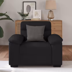 vidaXL Poltrona Nera 60 cm in Tessuto - Vista aggiuntiva 3