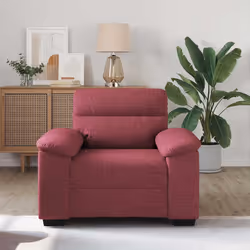 vidaXL Poltrona Rosso Vino 60 cm in Tessuto - Vista aggiuntiva 3