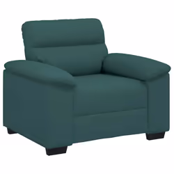 vidaXL Poltrona Verde Scuro 60 cm in Tessuto - Vista aggiuntiva 2