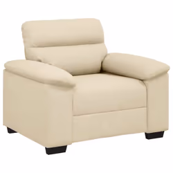 vidaXL Poltrona Crema 60 cm in Tessuto - Vista aggiuntiva 2