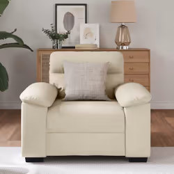 vidaXL Poltrona 60 cm in Lino - Vista aggiuntiva 3