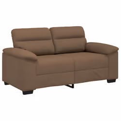 vidaXL Divano a 2 Posti Marrone 120 cm in Tessuto - Vista aggiuntiva 2