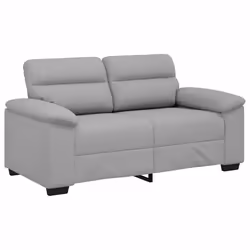 vidaXL Divano a 2 Posti Grigio Nuvola 120 cm in Tessuto - Vista aggiuntiva 2