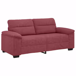 vidaXL Divano a 2 Posti Rosso Vino 140 cm in Tessuto - Vista aggiuntiva 2