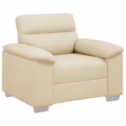 vidaXL Poltrona Crema 60 cm in Similpelle - Vista aggiuntiva 2