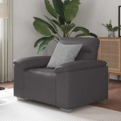 vidaXL Poltrona Grigia 60 cm in Similpelle