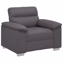 vidaXL Poltrona Grigia 60 cm in Similpelle - Vista aggiuntiva 2