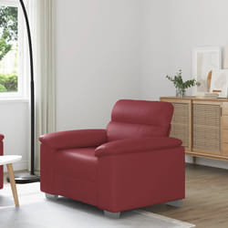 vidaXL Poltrona Rosso Vino 60 cm in Similpelle