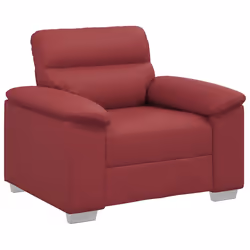 vidaXL Poltrona Rosso Vino 60 cm in Similpelle - Vista aggiuntiva 2