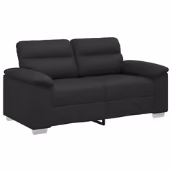 vidaXL Divano a 2 posti nero 120 cm in similpelle - Vista aggiuntiva 2